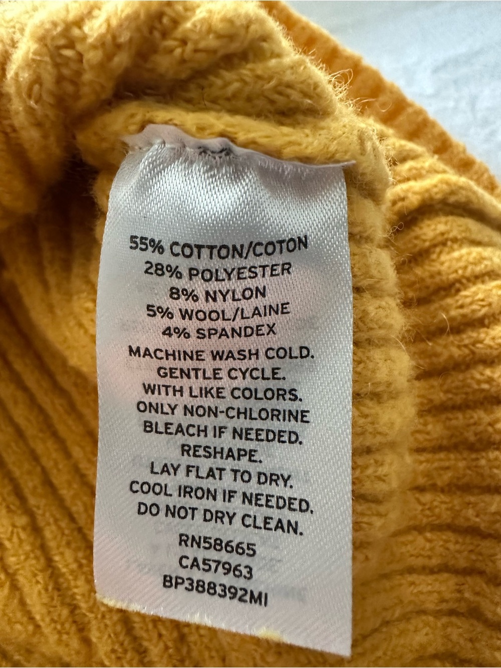 BP Nordstrom Ribbed mock sweater in mustard size medium - Picture 11 of 12